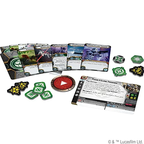Star Wars: Legion: Phase II Clone Troopers Unit Expansion - Tabletop Miniatures Strategy Game