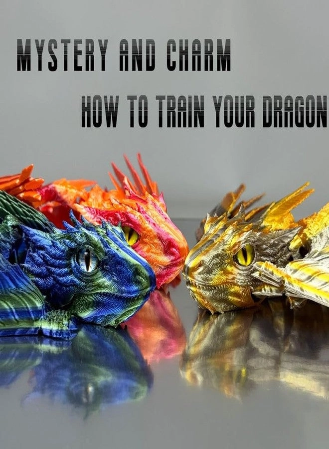 Feathered Wyvern Dragon - 3D Printed Articulated Desktop Pet