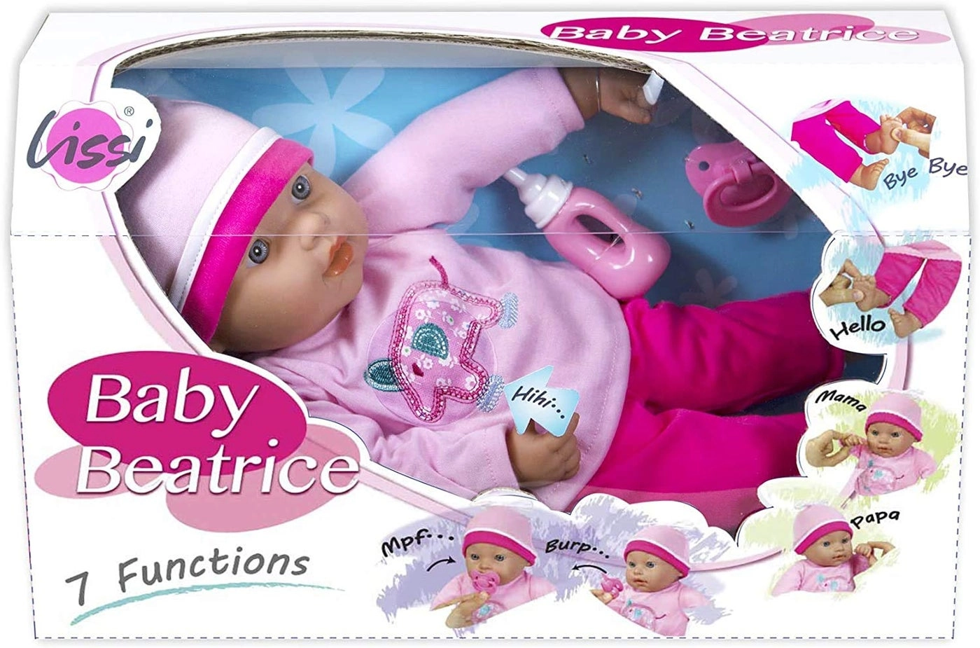 Interactive Baby Doll - 16 inches pink pajama set Ages 2+