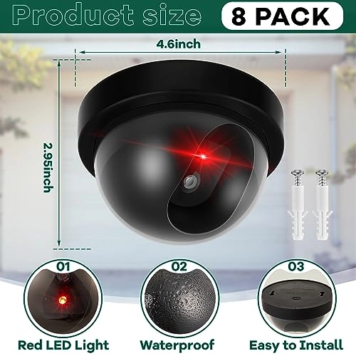 Dummy Security Camera - Indoor Outdoor Pack