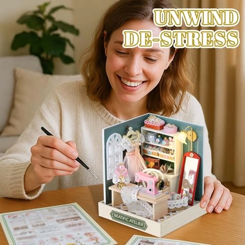 DIY Miniature House Kit - Vintage Coffee Shop