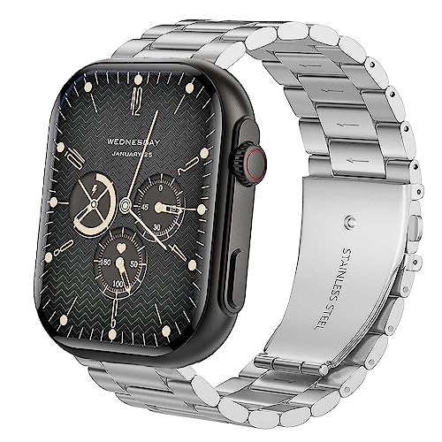 Watch Band for HOLALEI ZL80 2.01" - Stainless Steel Silver