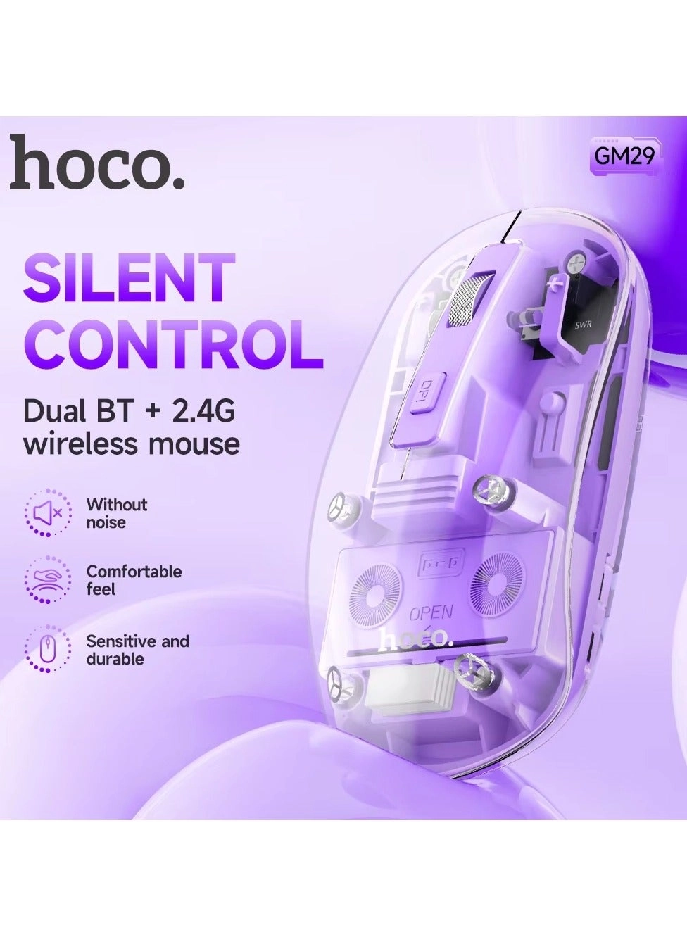 GM29 Mysterious Dual-Mode Silent Mouse - Wireless