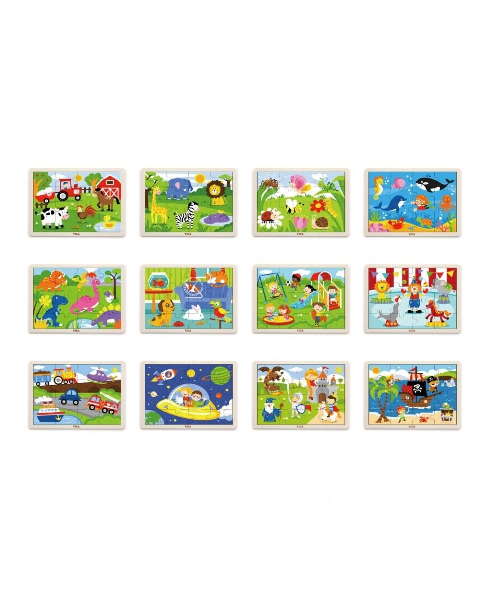 Wooden Puzzle (SW-51427) - 16 pcs