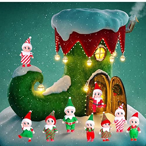 Elf Doll - Pack of 2 11 cm Candy stripe skirt