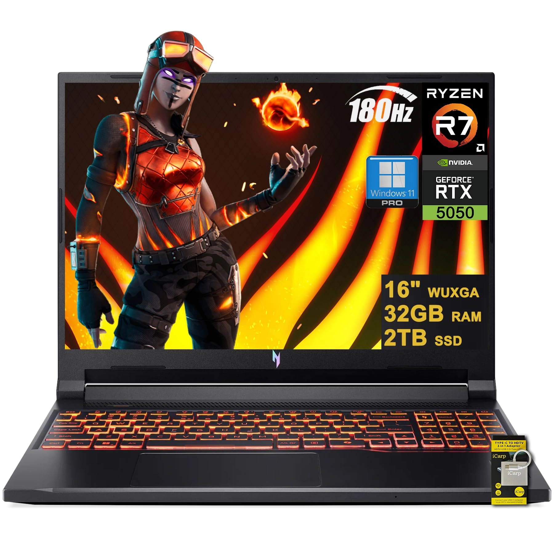 Acer Nitro V 16 AI - 16'' Ryzen 7 260 32GB DDR5 2TB SSD
