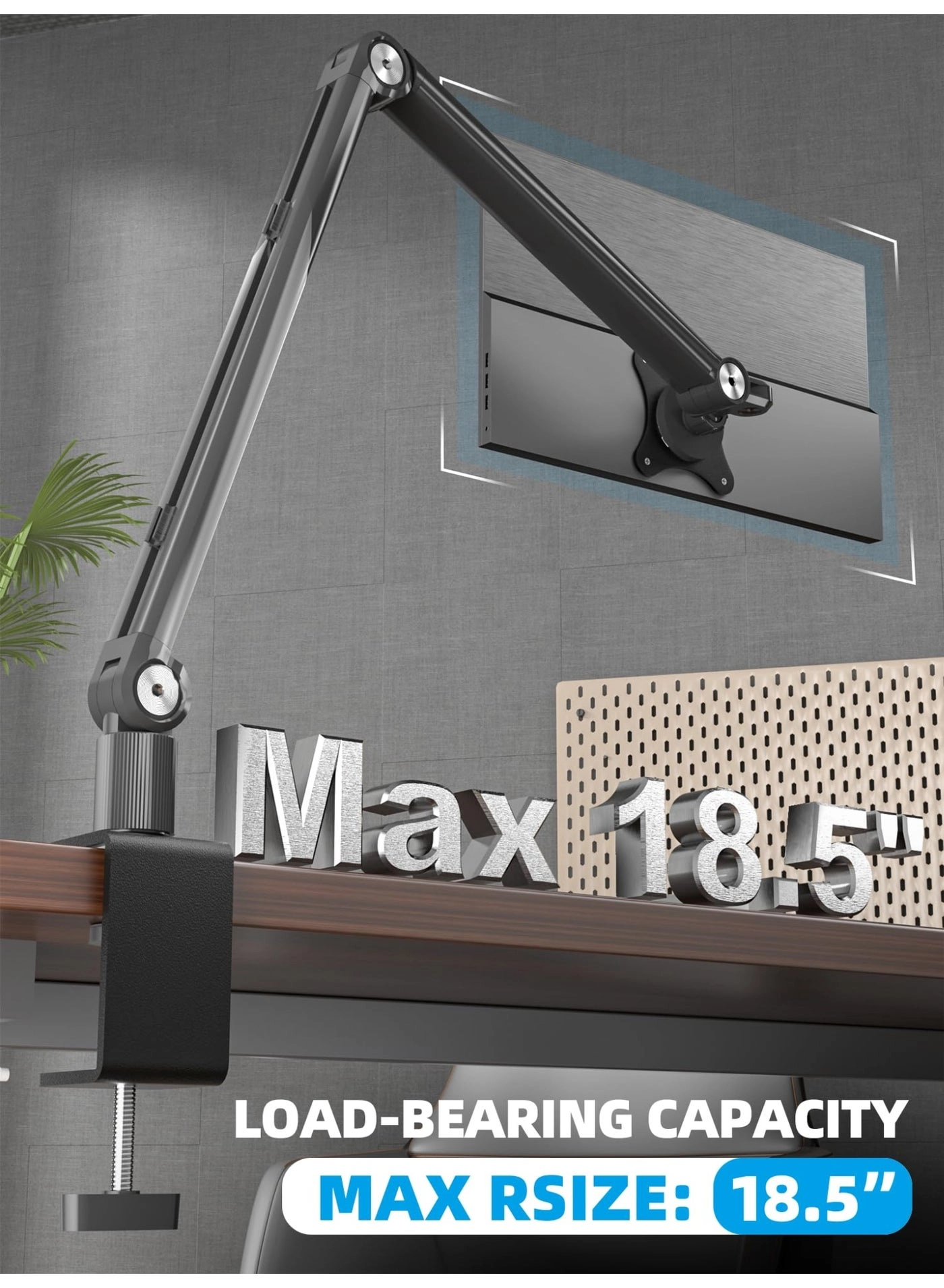 Portable Monitor Arm - 4.7-18.5 inch 75x75mm