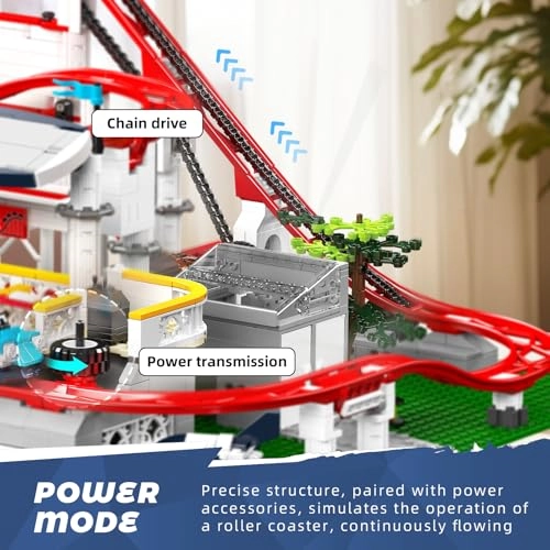 Roller Coaster Building Kit - 3646 pcs