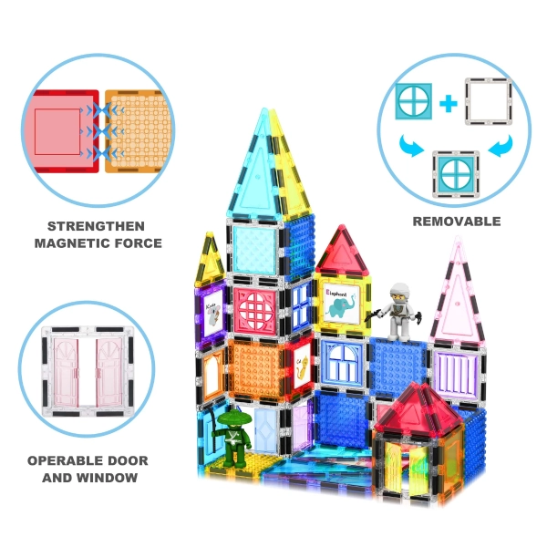 Magnetic Tiles - 100 pcs