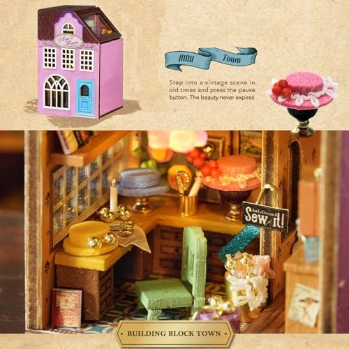 DIY Miniature Dollhouse Kit - Happy Manor 1:100