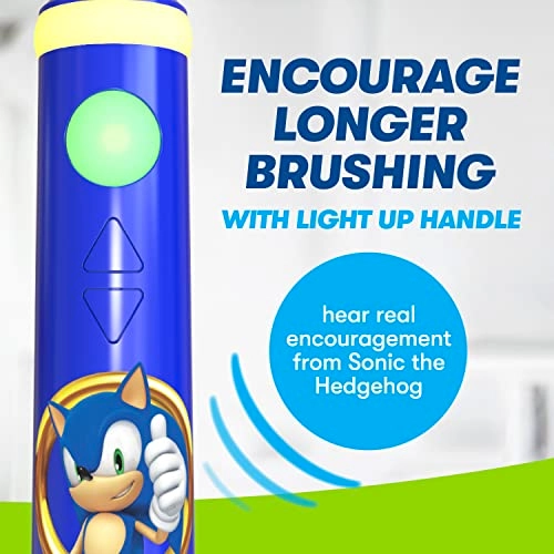 Play Action Sonic The Hedgehog Toothbrush Kit - Interactive Batteries Included Ages 3+