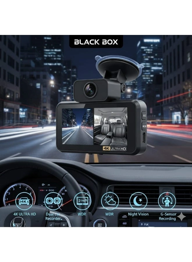 Mini Dual Dash Camera - 4K ULTRA HD