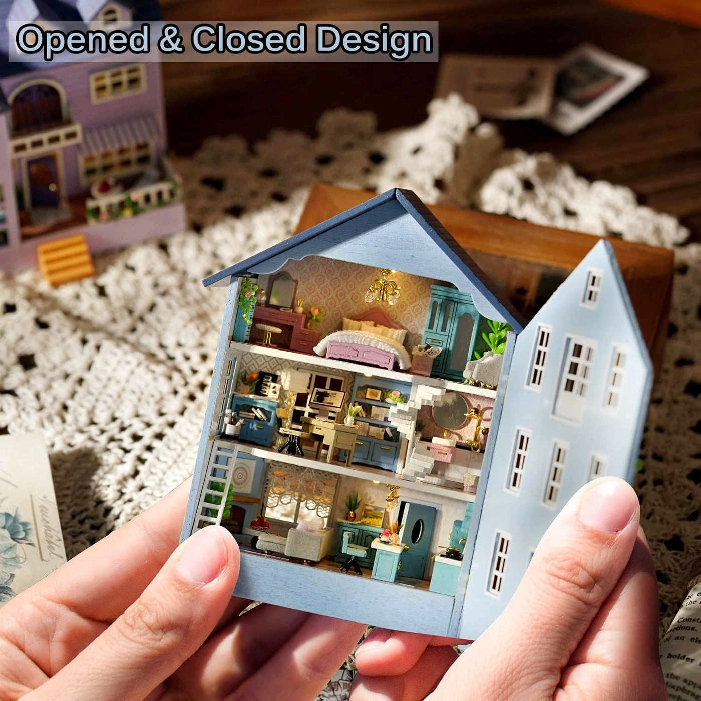 Miniature Dollhouse Kit - Warm House 1:32