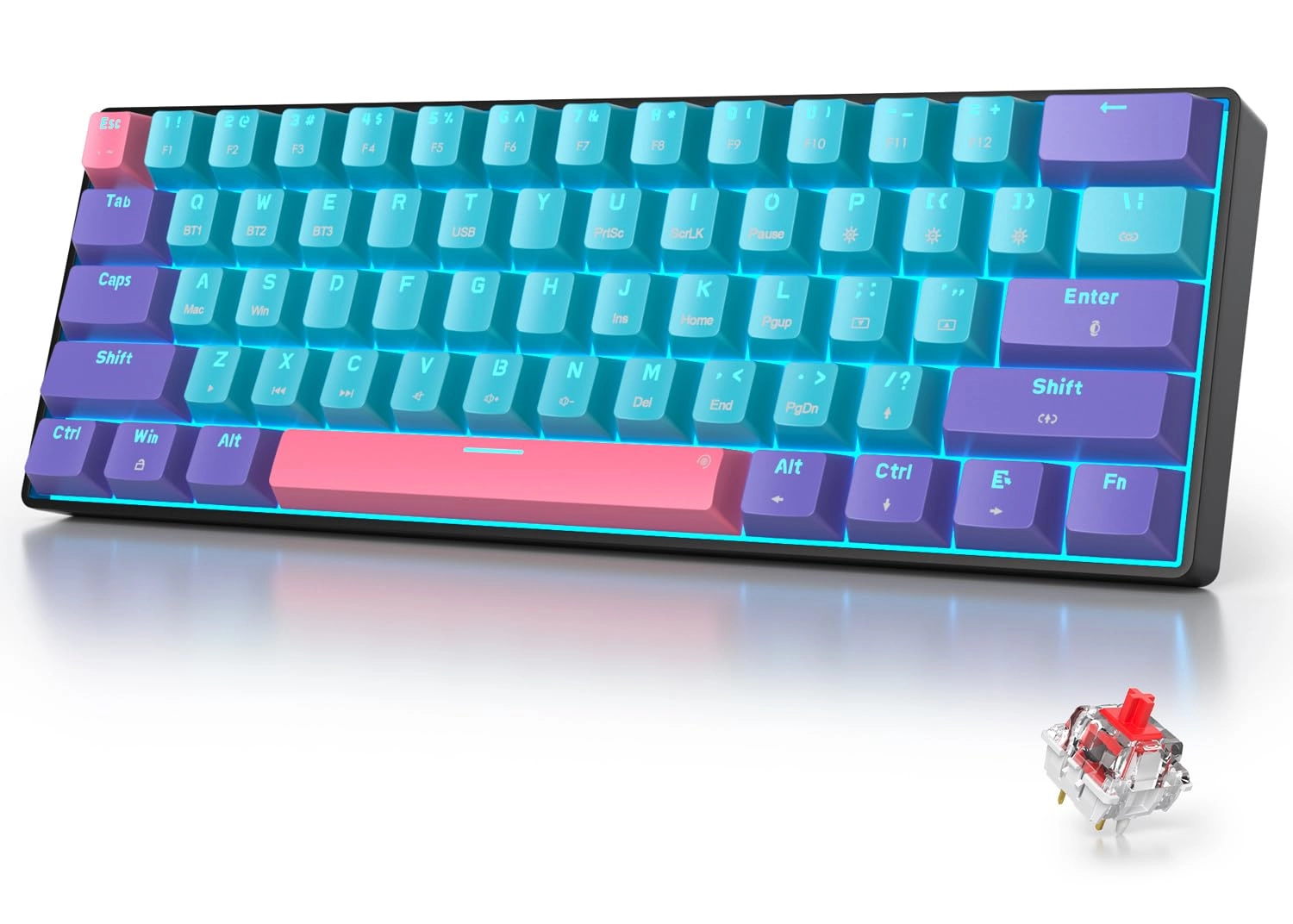 60% Wireless Mechanical Keyboard -  Wired/Wireless