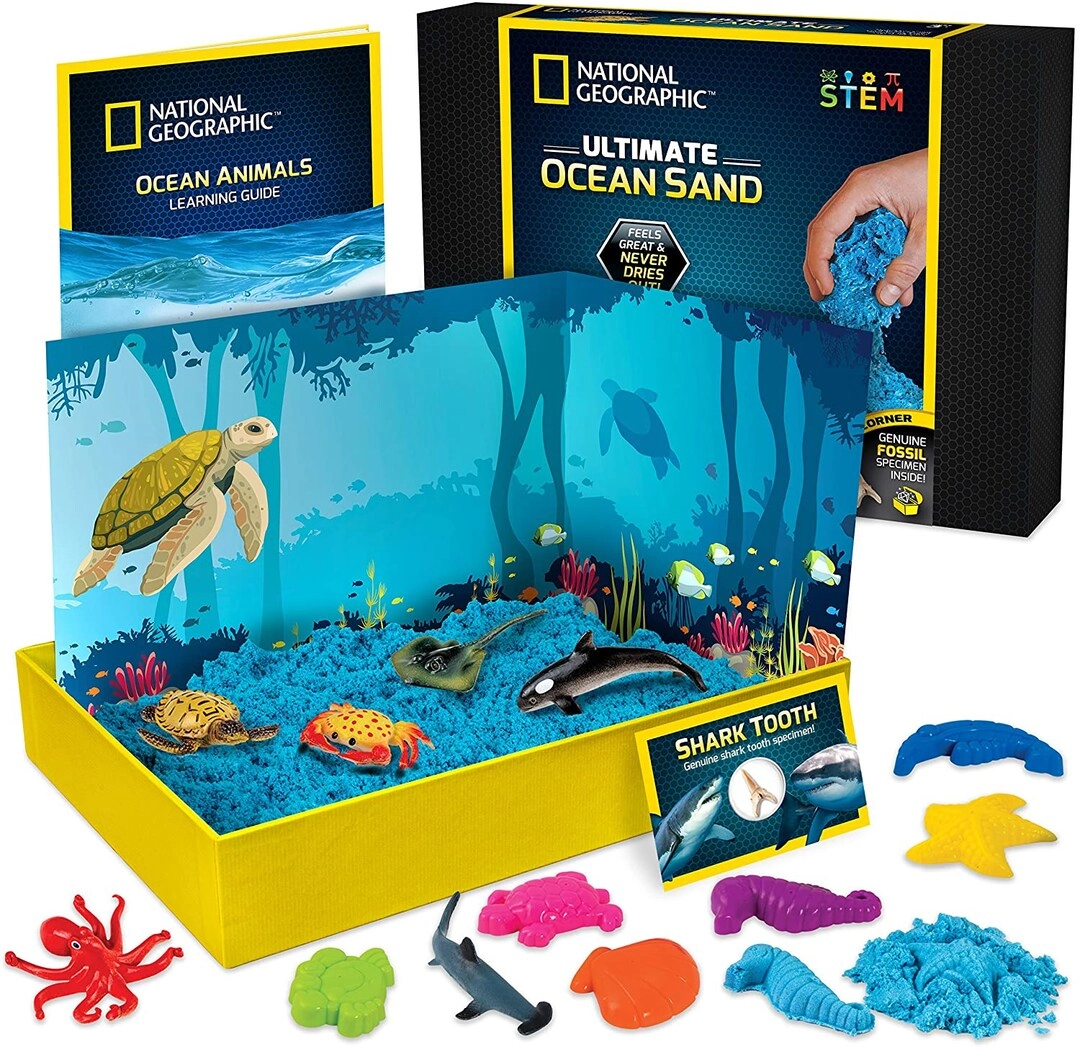 Ultimate Ocean Sand Kit - 0.9 kg hydrophobic blue sand 6 molds