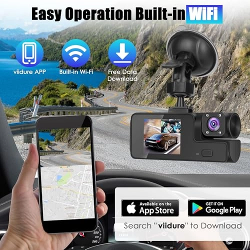 3 Channel Dash Cam - 1080P