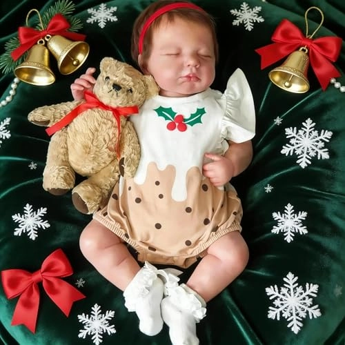 LOULOU Reborn Baby Doll - 20 Inch Soft Cloth Body & Vinyl Limbs Sleeping Ages 3+