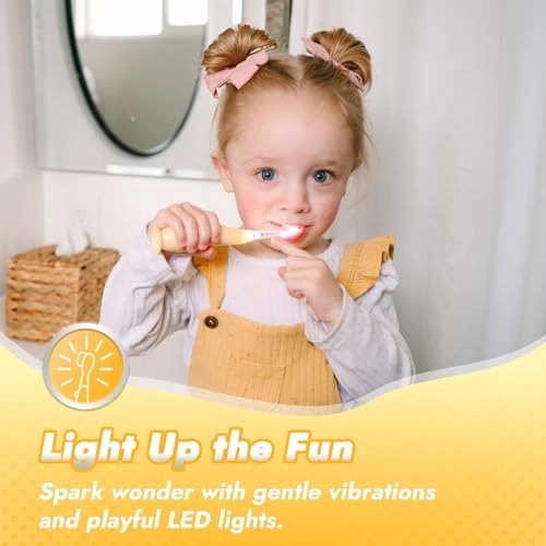 Toddler Sonic Electric Toothbrush - Ages 1-3 Years 2 Brush Heads