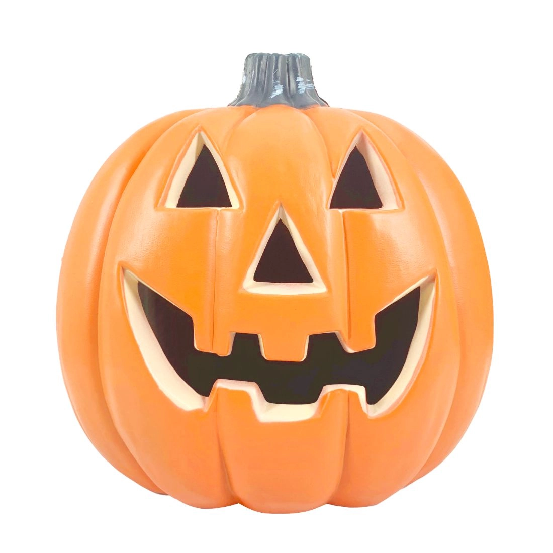 Halloween Pumpkin Decoration - Light 32 cm x 30 cm Brown