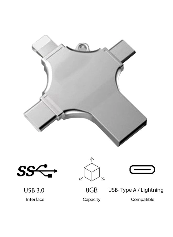 Generic 4-In-1 Flash Drive 8GB