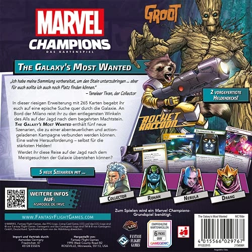 Marvel Champions The Card Game: Galaxy'S Most Wanted Campaign Expansion