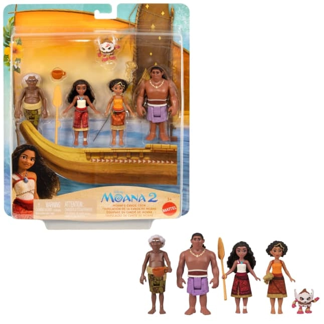 Disney Moana Small Doll + Moni Small Doll + Loto Small Doll + Kele Small Doll + Kotu Small Doll