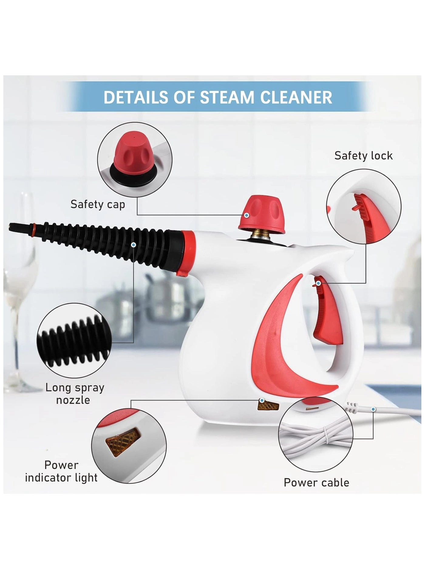 Handheld Steam Cleaner - 300 ml
