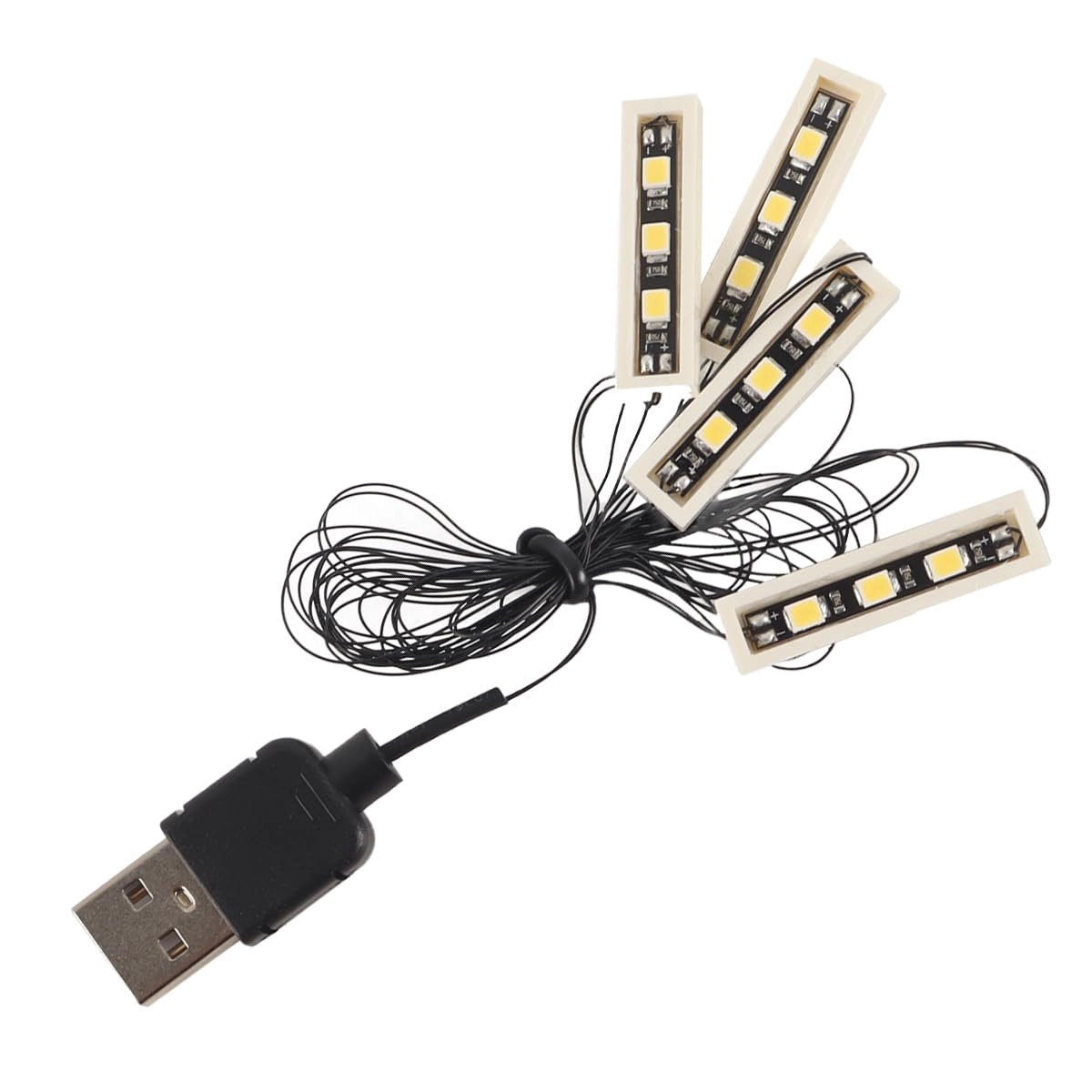 Ticha LED Building Block Downlight - 1x4 USB powered White