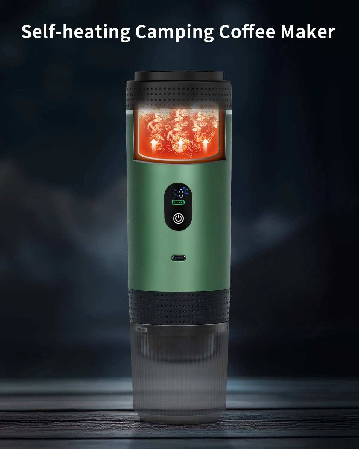Portable Electric Espresso Machine - 60 Milliliters Ground Coffee & NS Capsules