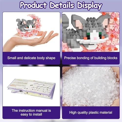 Cat Building Blocks Set - Cat 2 pcs