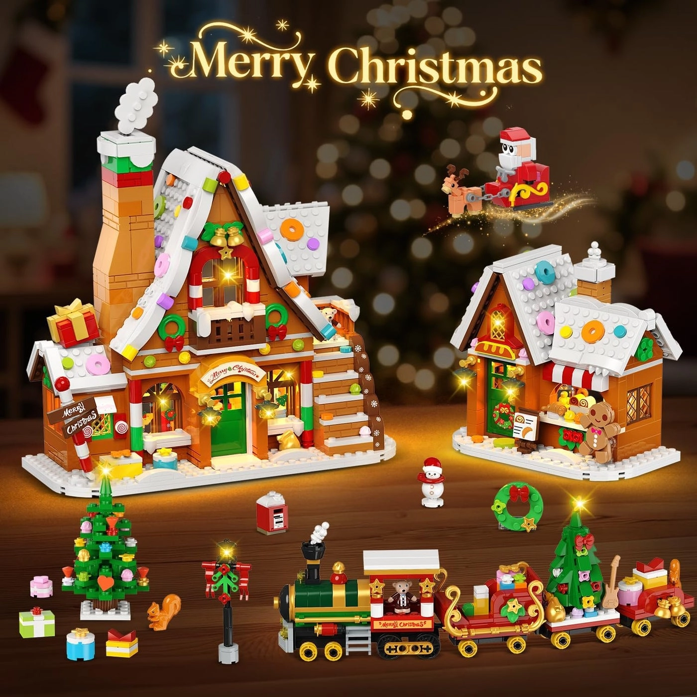 Christmas Gingerbread House - LED lights Ages 8+