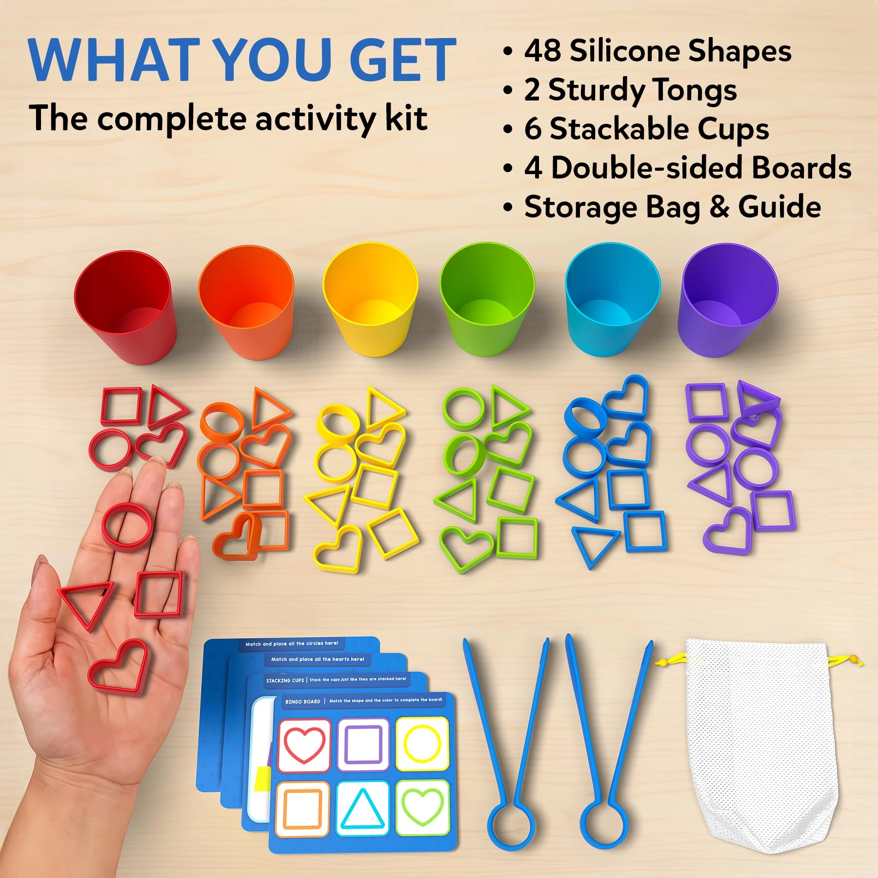 Silicone Rainbow Sorting - Ages 3, 4, 5, 6 1 Piece