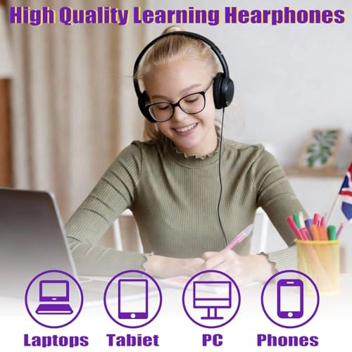 30 Pack Classroom Headphones Wired Headphone