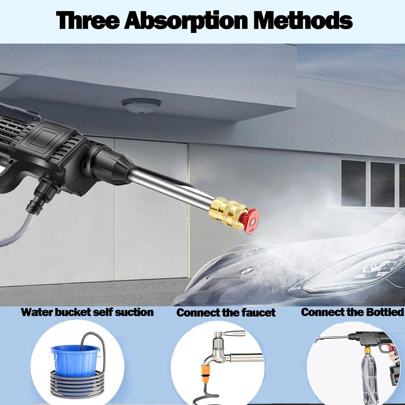 Cordless Pressure Washer - 21V 1.9kg Kit