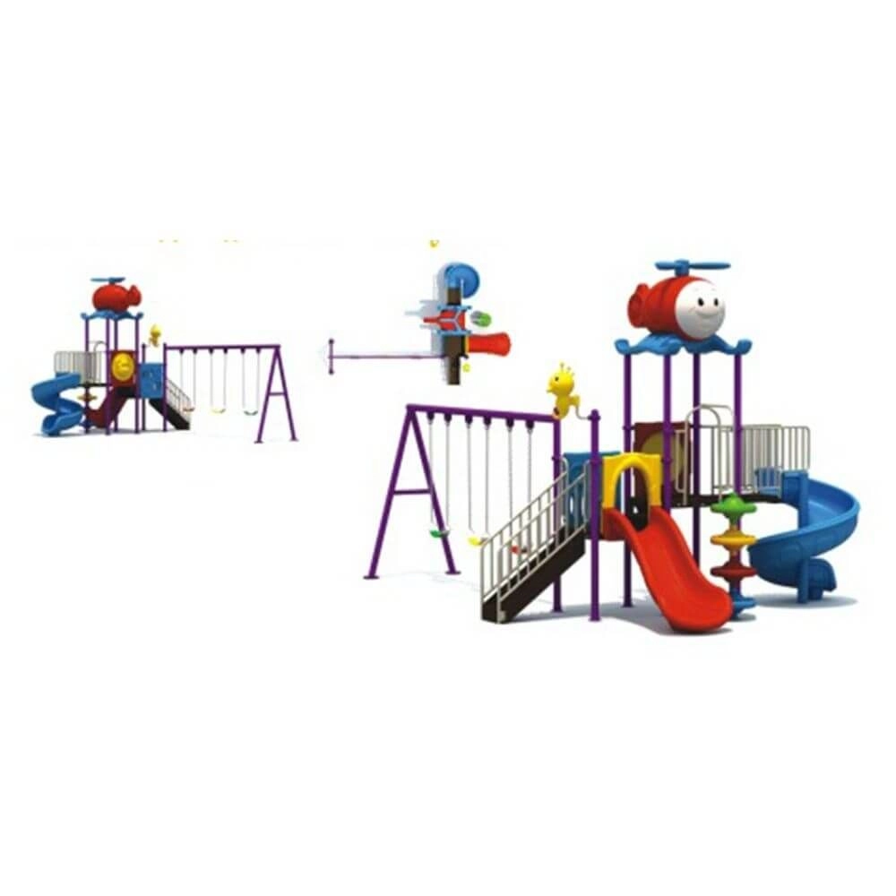 Kids Playground Climbers Swings N Slide - 3+ Multi Colour
