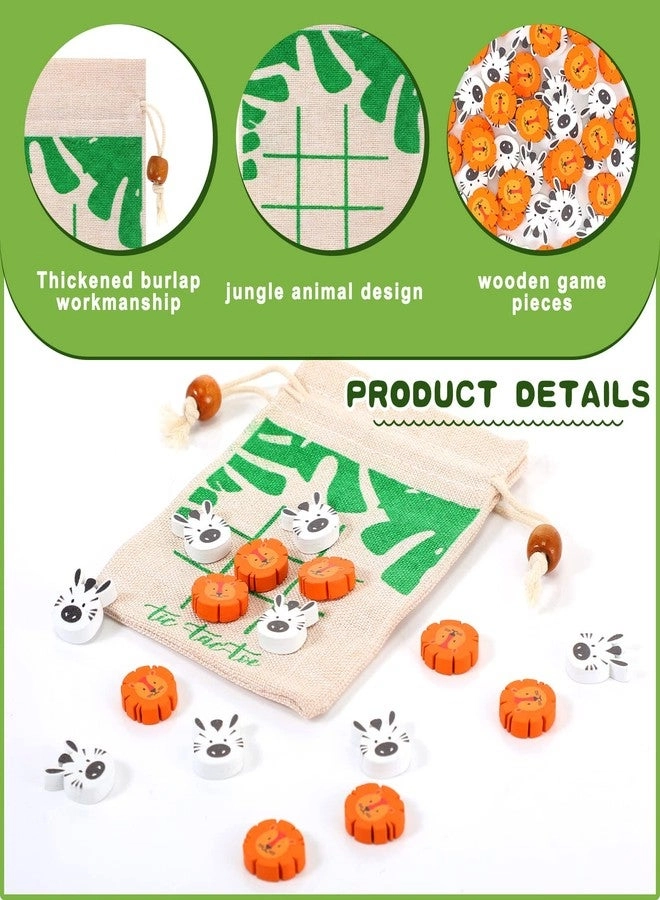 Tic Tac Toe - 24 Jungle Animals Set