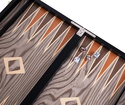 Backgammon - Deluxe Grey Ebony