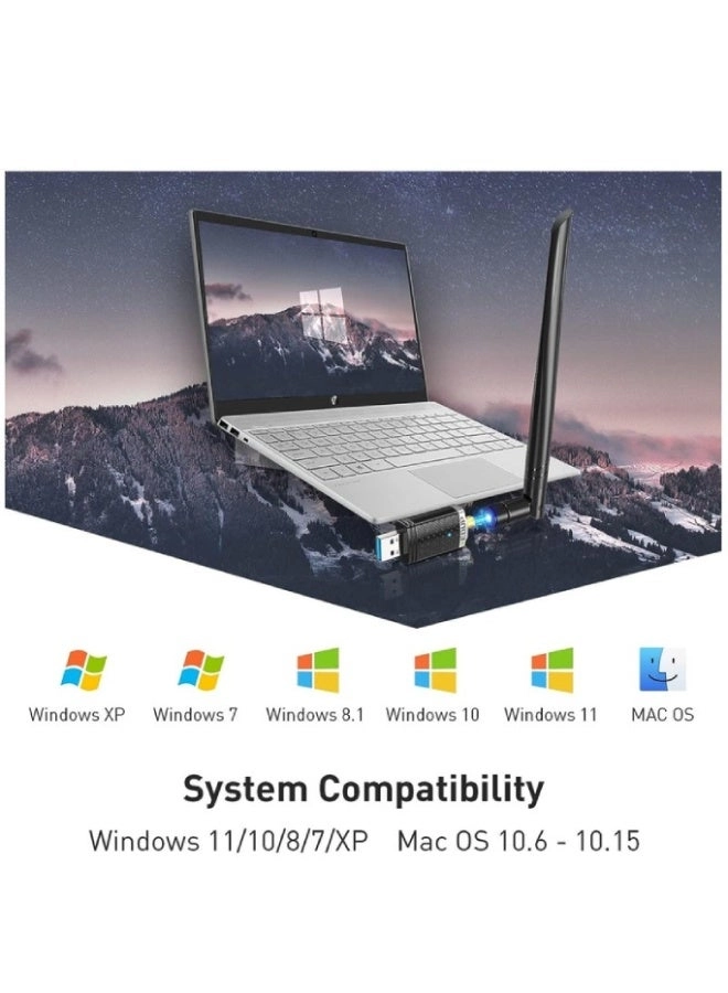 USB Wi-Fi Adapter - Dual Band USB 3.0 Wireless