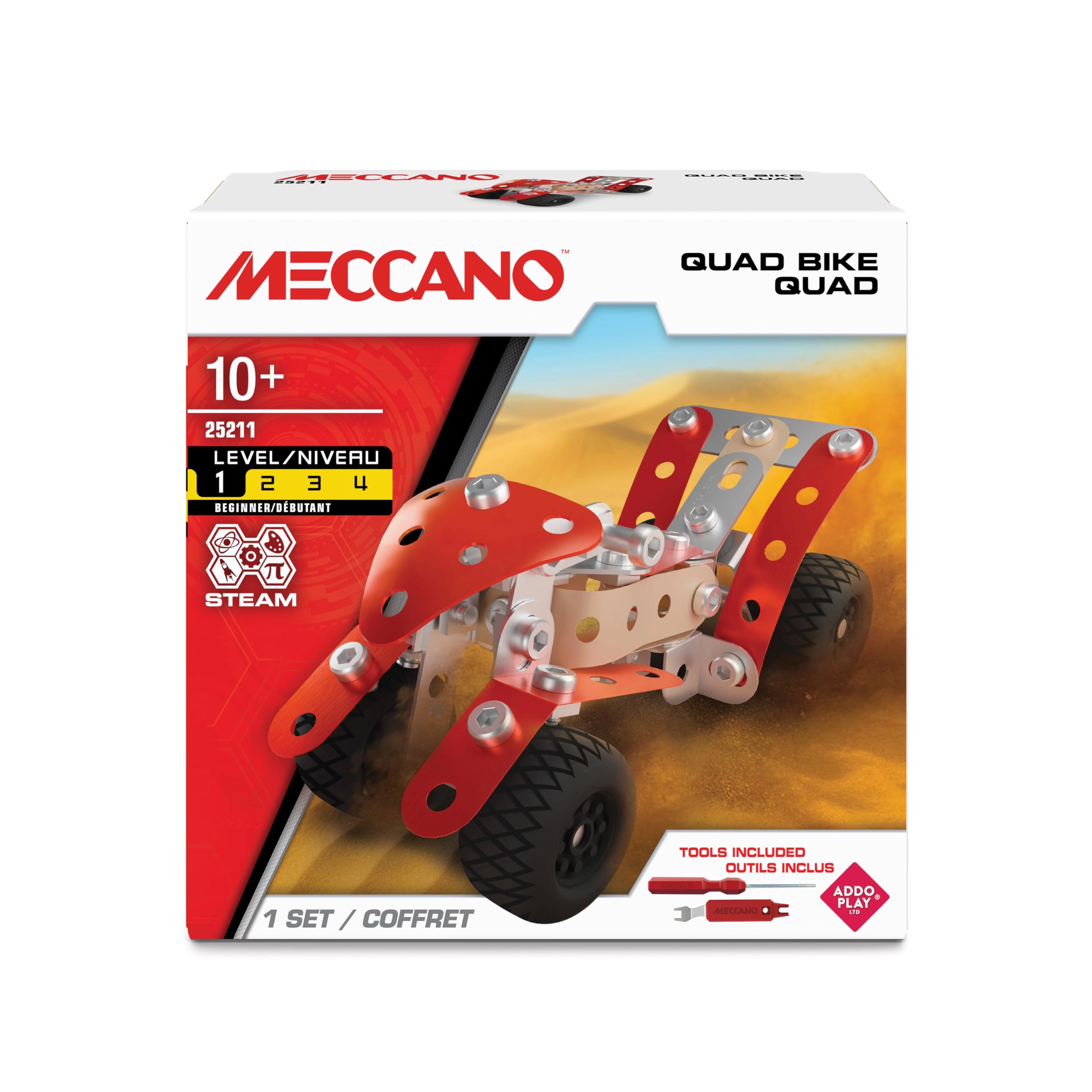 Bandai Meccano Quad Bike - 85 pcs for ages 10+