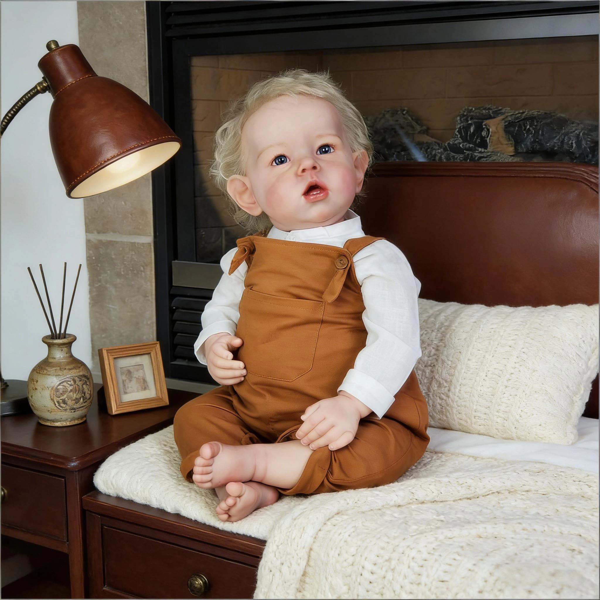 Liam Reborn Baby Doll - 20 inch Vinyl Boy Blonde Hair Ages 3+