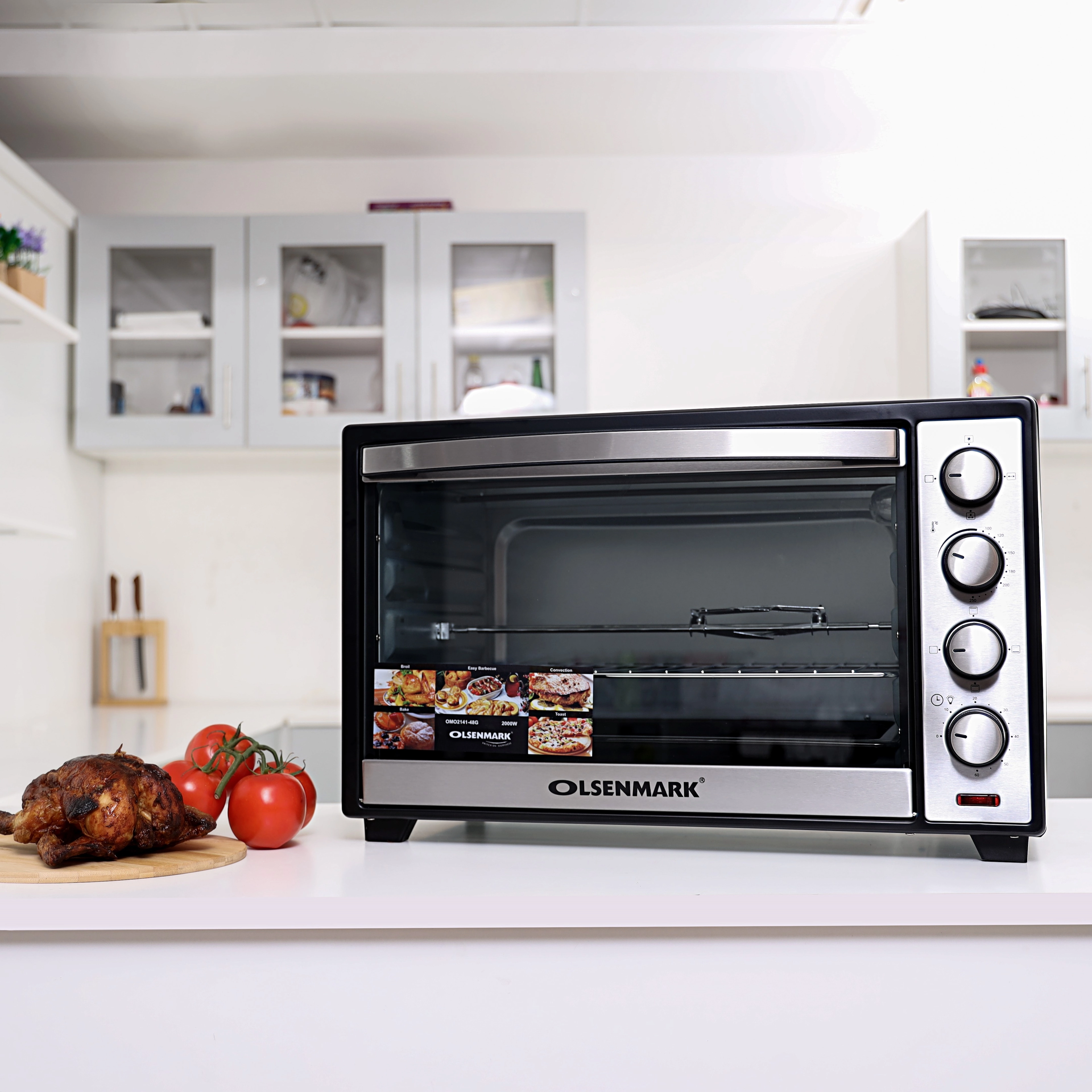 Olsenmark Middle East L.L.C OMO2141 - Electric Convection Rotisserie Oven