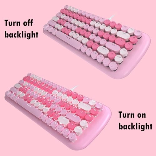 Cute Colorful Wired Mechanical Keyboard - Wired