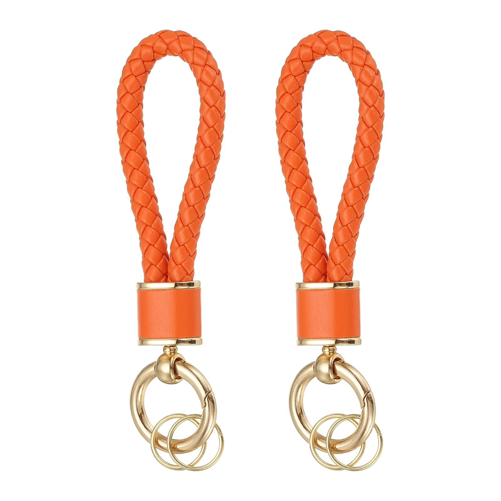 Braided Leather Keychain - Animal