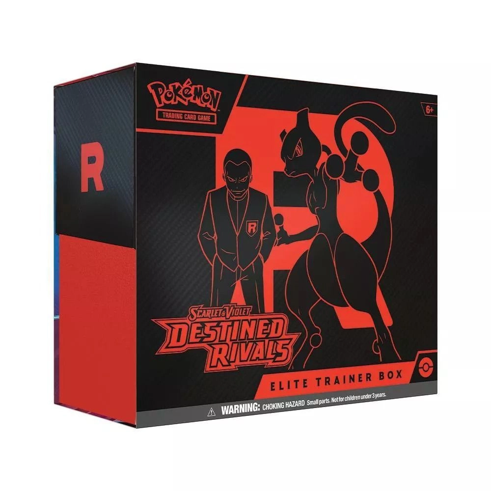 SV10 — SCARLET & VIOLET DESTINED RIVALS ELITE TRAINER BOX - 9 booster packs 65 card sleeves