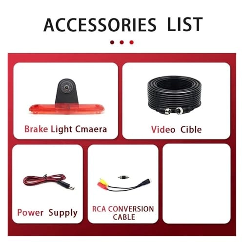 Tailgate Handle Backup Reverse Camera - Night vision RCA 1920*1080