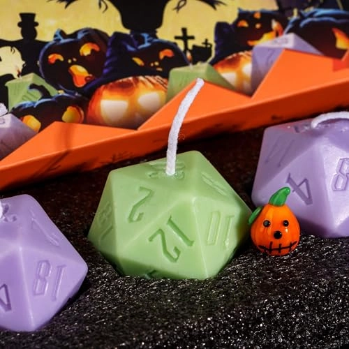D20 Dice Candles - Unscented 5 Piece