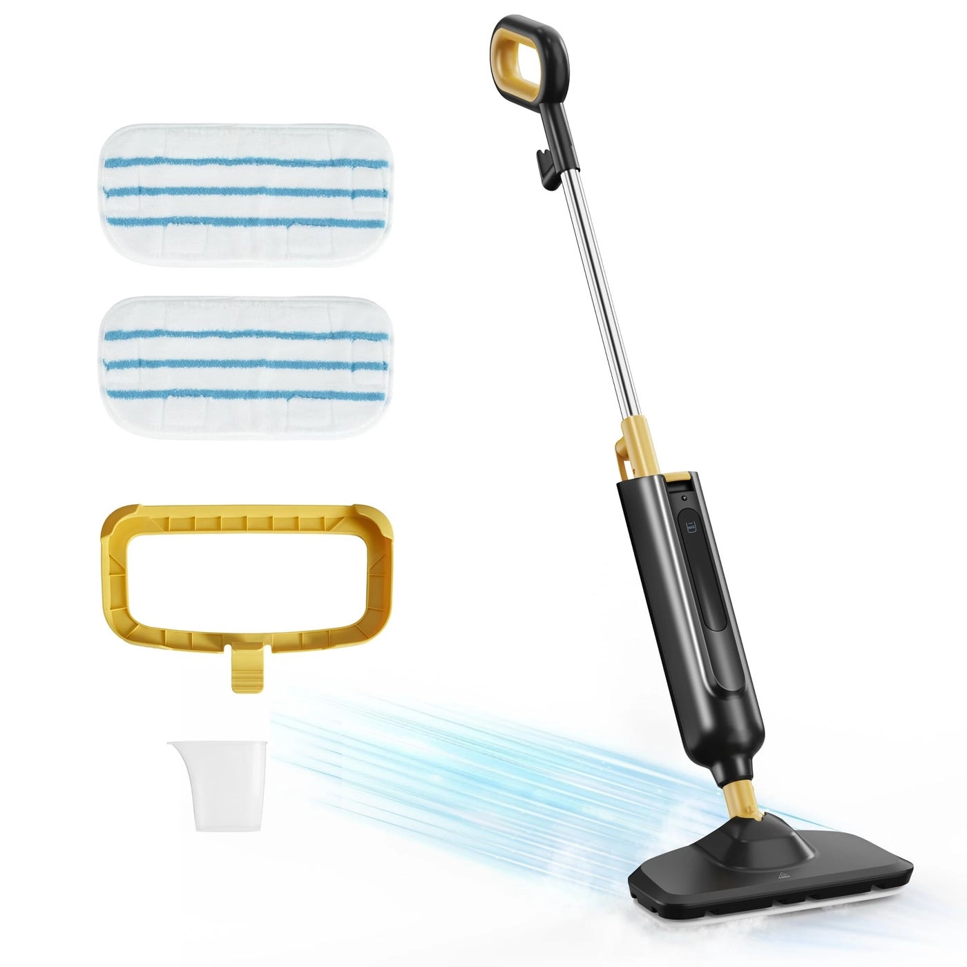 NEWBULIG Steam Mop - Lightweight 16.4 FT Cord 2 Washable Pads
