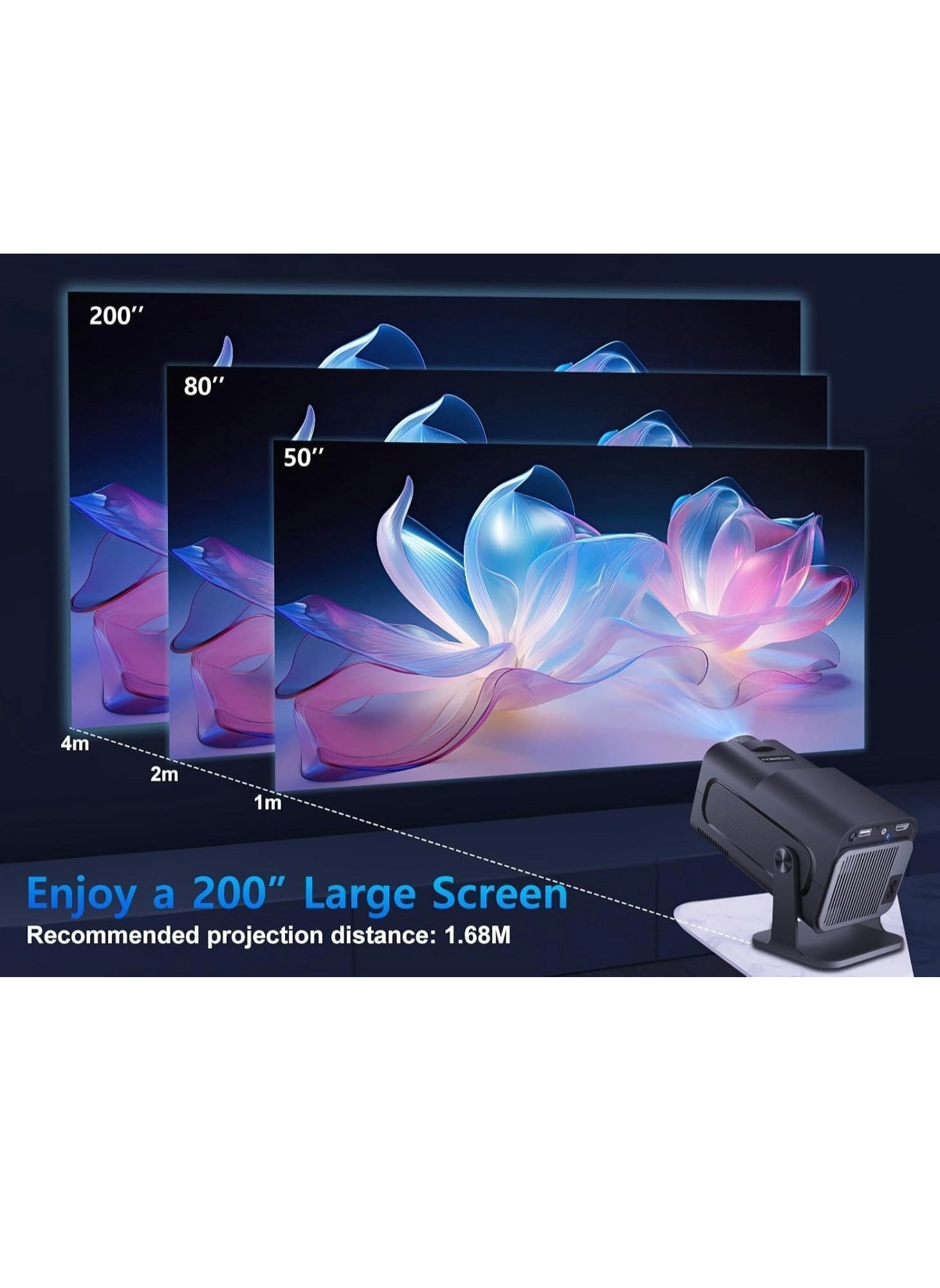 Mini Portable Projector 200 ANSI