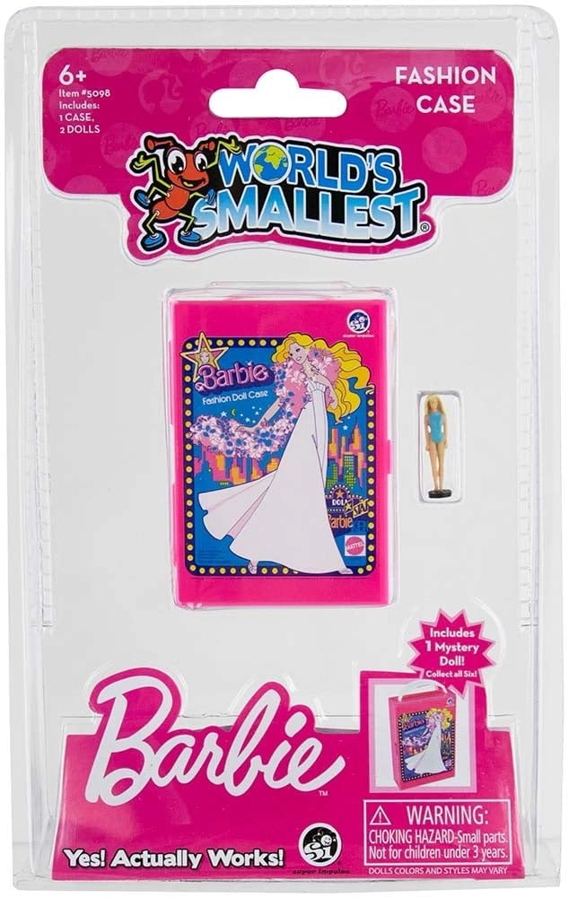 Barbie Fashion Case - Miniature + Micro Figure - 2 Micro Figures Ages 6+