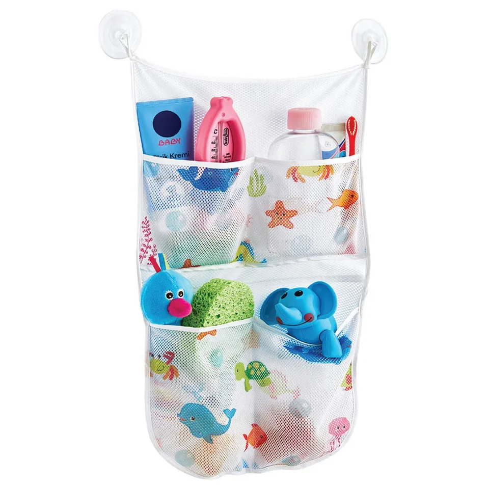 Babyjem Bath Toys Organiser - White 27 x 1 x 43 cm